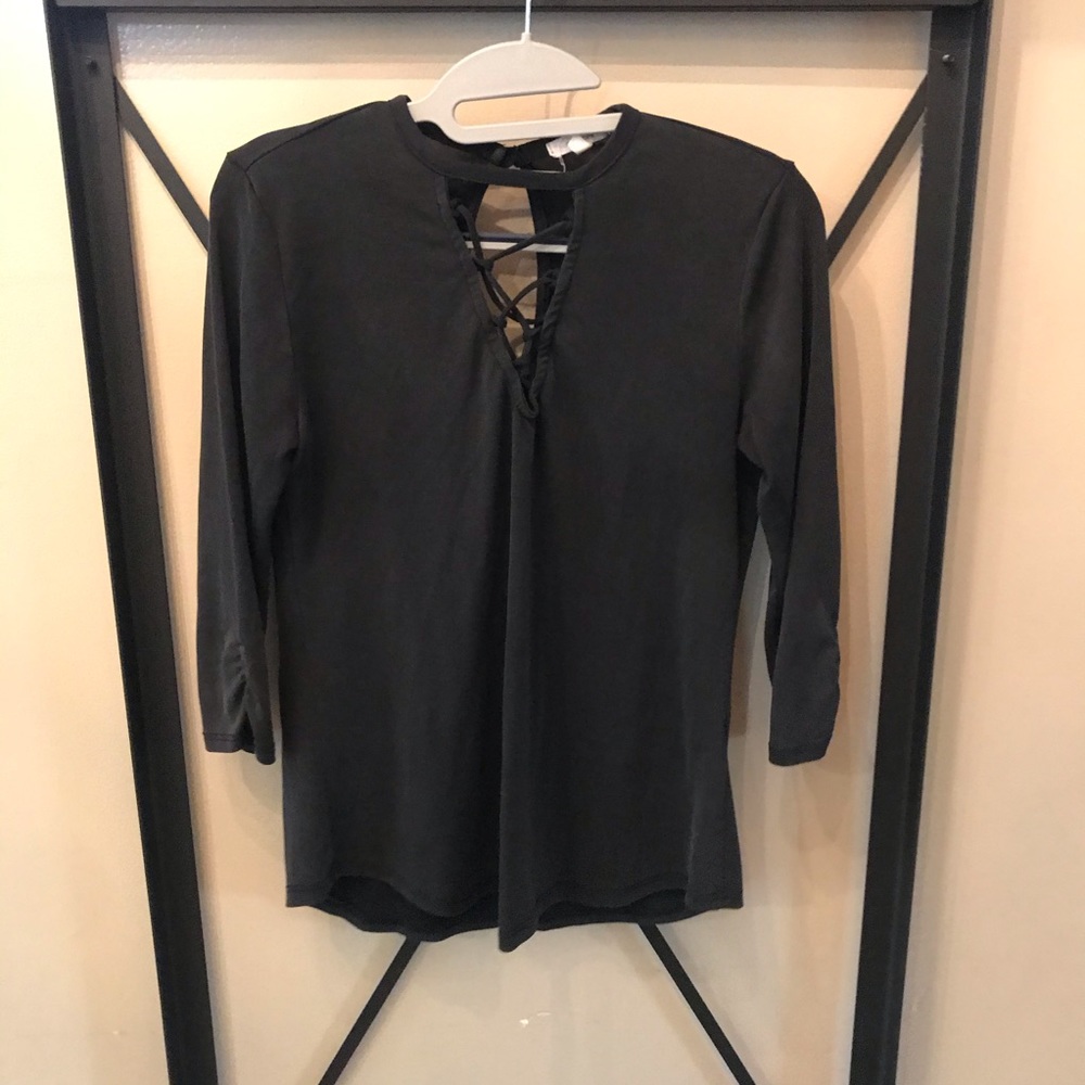 Maurices lace-up top